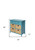 homeroots office Pop Of Color Teal Accent Chest With Storage, Teal, Storage