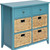 homeroots office Pop Of Color Teal Accent Chest With Storage, Teal, Storage
