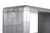 Homeroots Office 71" Silver Aluminum Four Tier Bookcase with Drawers