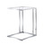 25" Chrome And Clear Glass Square End Table