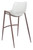 Homeroots Living Room Set of Two White Retro Modern Funk Bar Chairs