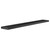 Homeroots Office 75" Black Wooden Floating Shelf