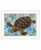Sea Turtles Collage II 1 White Framed Print Wall Art