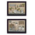 Set Of Two Farmhouse Kitchen 3 Black Framed Print Kitchen Wall Art - 606114682080