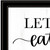 Lets Eat 3 Black Framed Print Wall Art - 606114050810