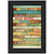 Dog Rules 3 Black Framed Print Wall Art