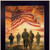 Bless Americas Heroes Black Framed Print Wall Art MDF Paper Print Texture