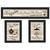 Homeroots Home Decor Set Of Three Kitchen Black Framed Prints Kitchen Wall Art, Black, Set of Three