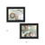 Set Of Two Balance this I and II 2 Black Framed Print Wall Art