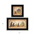 Homeroots Home Decor Set Of Two Natures Or Bath 2 Black Framed Print Wall Art, Black, Framed