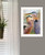 Blue Heron Duet 1 White Framed Print Wall Art