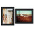 Set Of Two Abstract Flight 2 Black Framed Print Wall Art