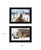 Set Of Two Sleigh Bells Ring 1 Black Framed Print Wall Art
