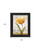 Golden Flower Black Framed Print Wall Art - 606114048442