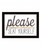 Please Seat Yourself 1 Black Framed Print Wall Art