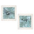 Set Of Two Wildlife 1 White Framed Print Wall Art