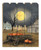 Harvest Moon Pumpkins Unframed Picket Fence Wall Art - 606114161547