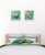 Set Of Two Azurica I and Sea II 2 White Framed Print Wall Art