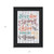 Never Allow Yourself Black Framed Print Wall Art