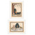 Set Of Two Gone Fishing 1 White Framed Print Wall Art