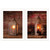 Set Of Two Innkeepers Lantern 1 White Framed Print Wall Art - 606114682219