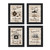 Set Of Four Friendship 1 Black Framed Print Kitchen Wall Art - 606114679202