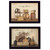 Homeroots Home Decor Set Of Two Country Kitchen Blessings Black Framed Print Wall Art, Black, 14 x 18 Inches