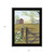 Blue Bird and Morning Glories on the Farm Black Framed Print Wall Art - 606114034230