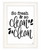 So Clean Clean 1 White Framed Print Bathroom Wall Art