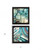 Set Of Two Earth tones I and Sea II 1 Black Framed Print Wall Art