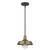 Brushed Gold Shallow Plate Adjustable Pendant Light