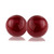 Set of Two 3" Red Aluminum Decorative Orbs