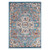 Homeroots Home Decor 5' x 8' Blue and Orange Medallion Power Loom Area Rug