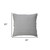 Homeroots Home Decor 20 X 20 Inches Microchip Gray and Light Gray 100% Cotton Zippered Pillow