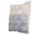 Homeroots Home Decor 20 X 20 Inches Heathered Gray and Off-White 100% Cotton Geometric Zippered Pillow