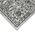 8' X 10' Ivory Gray And Dark Gray Floral Area Rug