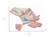 60" X 50" Blue and Pink Woven Cotton Striped Throw Blanket with Tassels