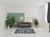5' X 7' Navy Blue Floral Power Loom Distressed Area Rug Polypropylene
