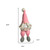 30" Pink and White Fabric Sitting Gnome - 606114843016