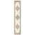 Homeroots Home Decor 2' X 10' Oriental Runner Rug, Beige and Ivory, Power Loom Stain Resistant