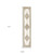 Homeroots Home Decor 2' X 10' Oriental Runner Rug, Beige and Ivory, Power Loom Stain Resistant