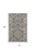 6' X 9' Green and Ivory Floral Power Loom Area Rug
