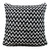 Homeroots Home Decor 20 X 20 Inches Black and White Polyester Chevron Zippered Pillow