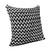 20" X 20" Black And White Polyester Chevron Zippered Pillow - 606114693741