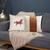 Homeroots Home Decor Set of Two 18 Inches x 18 Inches Beige and Brown Horse Faux Leather Zippered Pillows