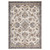 2' X 3' Ivory Charcoal And Blue Floral Area Rug