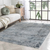 5' X 8' Blue Abstract Power Loom Area Rug