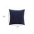 Homeroots Home Decor 20 X 20 Inches Dark Blue 100% Cotton Zippered Pillow