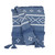 Blue Woven Cotton Striped Throw Blanket Decor