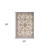 2' x 3' Ivory Floral Power Loom Area Rug